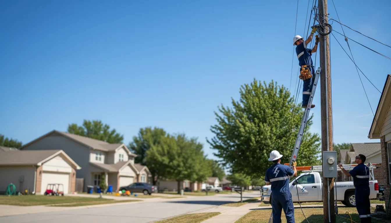 Residential electrician providing installation services in Proctor, OK